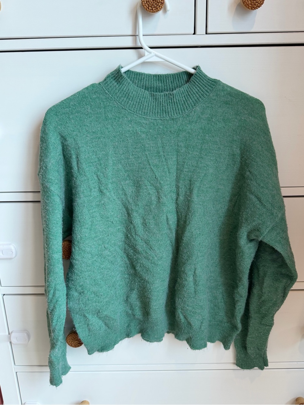 SHEIN Mint Green Crewneck Sweater